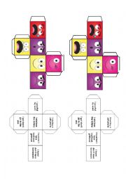 English Worksheet: EMOTIONS DICE