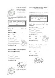 English Worksheet: Weather song