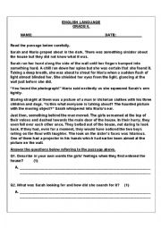 English Worksheet: Mixed Language Worksheet