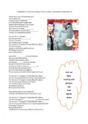 English Worksheet: David Bowie - Changes - song