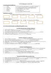 English Worksheet: vocabulary quiz