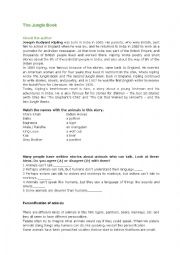 English Worksheet: The Jungle Book 