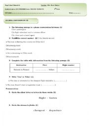 English Worksheet: Mid term exam