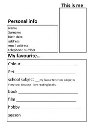 English Worksheet: Facebook_form