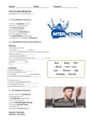 English Worksheet: Catch and Release