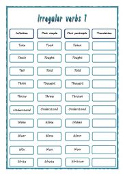 irregular verbs 9