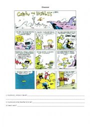 English Worksheet: Discover IF / WHEN / AS SOON AS - With Calvin and Hobbes