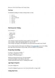 English Worksheet: Formal Business Letters