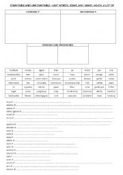 FOR LOGISTICS STUDENTS - unit words, count, uncount, some, any, much, many, little, a little, few, a few 