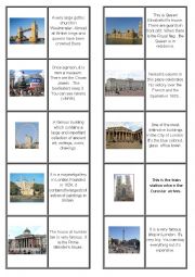 English Worksheet: Dominoes London attractions