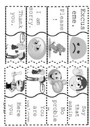 English Worksheet: Manner Words - Cut and Stick