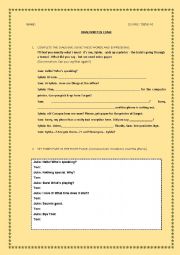 English Worksheet: Final exam Teens Level: A2 (pre-intermediate)