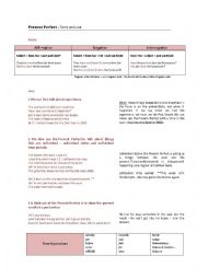 English Worksheet: Present Perfect: form and use