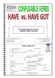 English Worksheet: Have or Have Got
