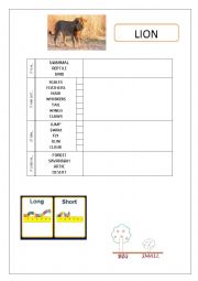 English Worksheet: DESCRIBING ANIMALS