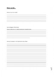 English Worksheet: breakdown of plot