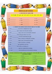 English Worksheet: Irregular Verbs