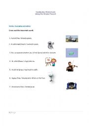  the Present Simple,  Everyday Activities 
