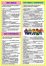 English Worksheet: Past simple or past continuous (+ key)