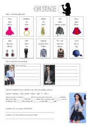 English Worksheet: Clothes and accessories 