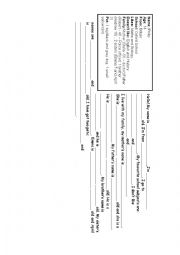 English Worksheet: Personal information