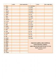 English Worksheet: irregular verbs quiz 2