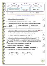 Mid-semester test 1     bac tech 1