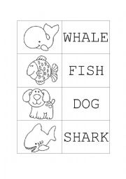 English Worksheet: Memory Game