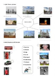 English Worksheet: london wonders