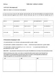 English Worksheet: 9th form lesson 3 First day at school 