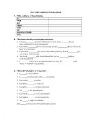 English Worksheet: past simple