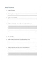 English Worksheet: Ireland