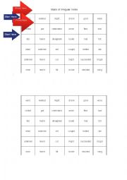 English Worksheet: Maze of irregular verbs