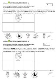 English Worksheet: Halloween party photo
