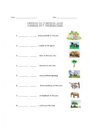 English Worksheet: There is / there are