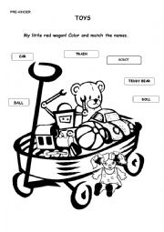 English Worksheet: Toys