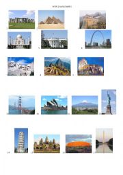 English Worksheet: Landmarks Quiz 