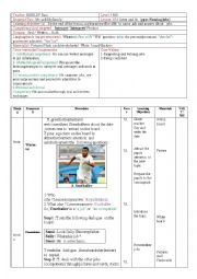 English Worksheet: daily routine