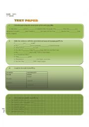 TEST PAPER