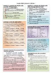 English Worksheet: 1st Mid Semester test review 2