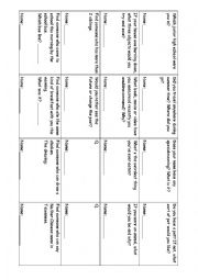 English Worksheet: ice breaker