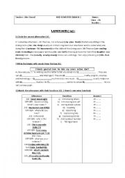 English Worksheet: mid_ semester exam N2