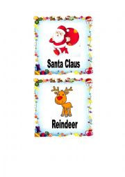 christmas flashcards