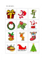 English Worksheet: christmas picture dictionary