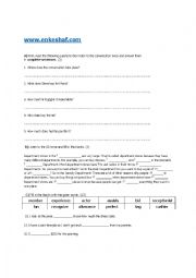 English Worksheet: Interchange 1 