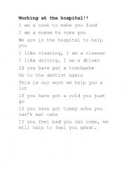 English Worksheet: Health poem 