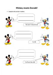 Mickey meets Donald