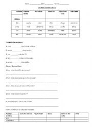 English Worksheet: adverbs of frequency