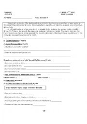 English Worksheet: A TV Presenter