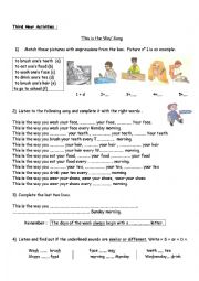 English Worksheet: This is the way